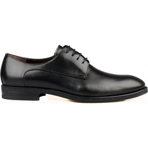 FootCourt- Men Genuine Leather Shoes High Quality Fashion Design Lace Up Classic Men Shoes Big Size 46-49 Men Large dress Shoes