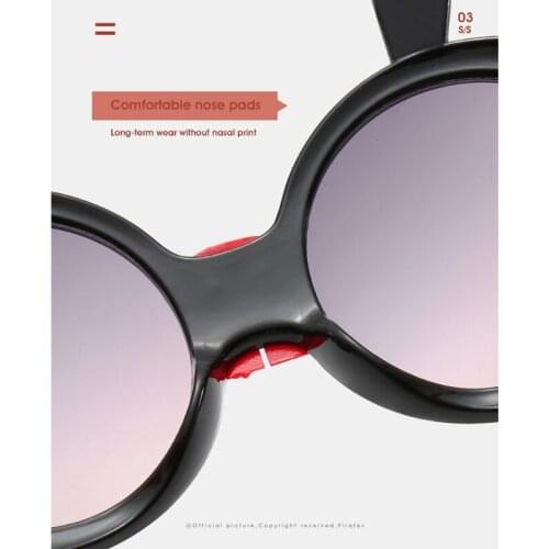 GXMB 2 Pcs/Set Cute Cartoon Bunny Baby Headband Sunglasses Set for Travel Kids Children Bowknot Hair Band