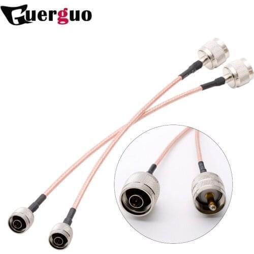 Customized RG316 15cm for Wireless Router RF Cable N Type Male to UHF Male PL259 RF Pigtail Cable 10PCS