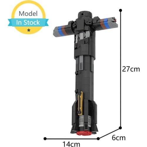 MOC New Robot Knife Handle Model Building Block Combat Weapon Bricks Boy Hobby Collection Product Educational Childrens Toys