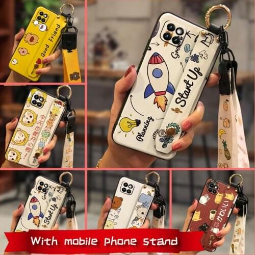 Fashion Design Wristband Phone Case For Samsung Galaxy A22 5G/SM-A226B Soft Case Cover New Silicone