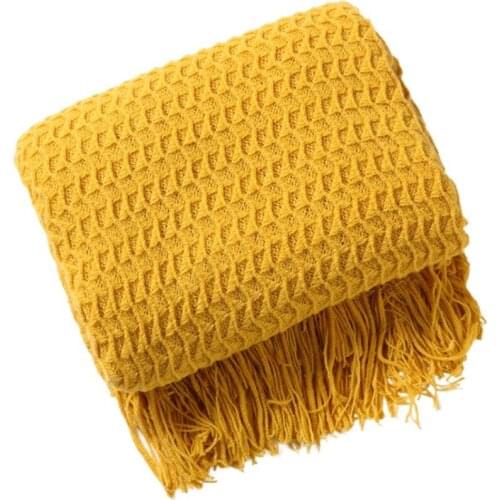 New Hot Sale Nordic Knitted Throw Thread Blanket Bed Sofa Plaids Travel Camping Nap Blankets Soft Towel Bed