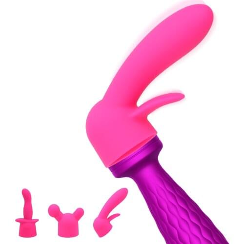 Clitoris Stimulator Extension for Wand Vibrator Sex Toys for Woman Masturbation AV Rod Head Cover Silicone Case