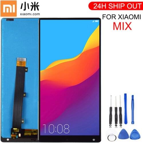 New Xiaomi Mix LCD Display Touch Screen Digitizer Assembly With Frame For 6.4" Xiaomi Mi MIX LCD Black White Replacement Parts