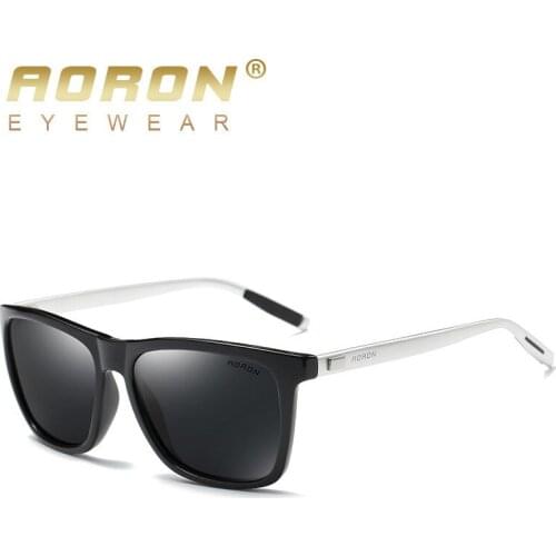 AORON Brand Retro Aluminum TR90 Sunglasses Polarized Mens Male Eyewear Accessories Driving Sun Glasses Goggle 6108