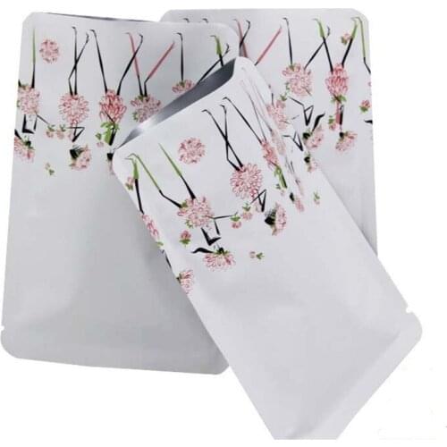 Heat Sealable Vacuum Seal Open Top Metallic Mylar Bag Pure Aluminum Foil Package Pouches Bag for Candy Powder Capsule Packaging