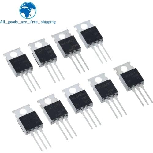 TZT 10PCS IRF1010 IRF1404 IRF1405 IRF1407 IRF2807 IRF3710 IRFL3705 IRLB8721 IRLB3034 Transistor TO-220 TO220 PBF