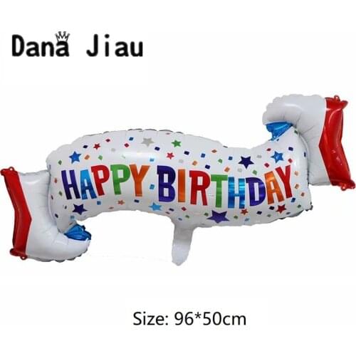 Wine bottleHappy Birthday Party zipper foil balloons gold crown champagne cup Whiskey Balloon 20 years old decora