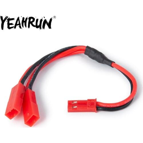 YEAHRUN 1 to 2 Battery&JST Conversion Charging Cable Line for TRX-4 1:10 RC Crawler Car Upgrade Parts