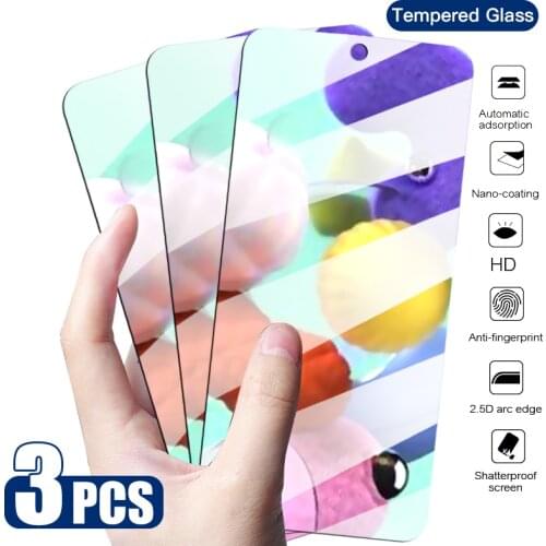 3Pcs Tempered Glass For Samsung Galaxy A51 A71 A41 A31 A21 A01 Screen Protector Glass For Samsung A10 A20 A30 A40 A50 A70 Glass