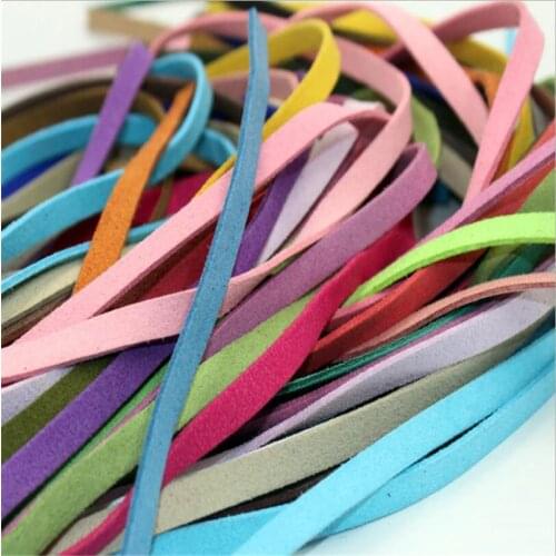 10mm Flat Faxu Leather Lace Beading Thread Faux Suede Cord String Velvet Beading DIY Jewelry Findings Supplies