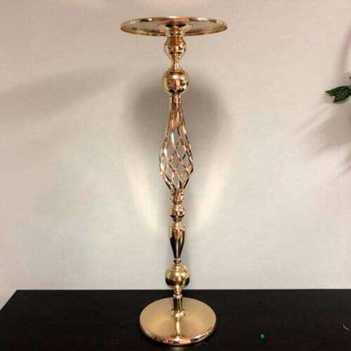 12pcs)70cm tall 15cm diameter)Gold color wedding road lead decoration Table Centerpieces Metal flower stand yudao1602