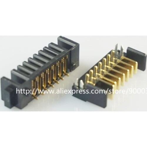 2pcs/item Male Female Notebook Battery Connector 7 Pin 2.00 mm pitch right angle through hole Fork location 2.0A 250V gold