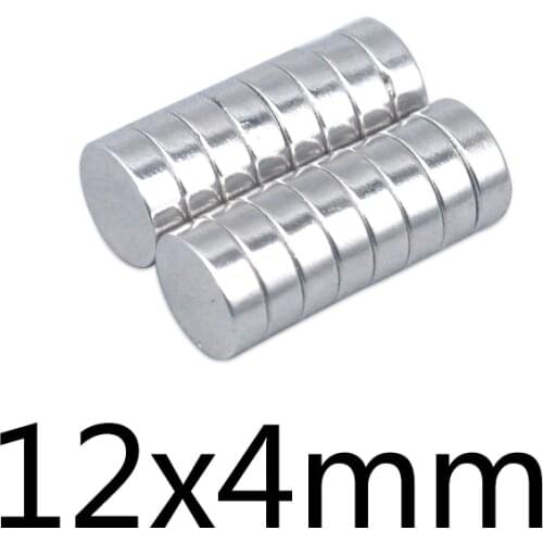 20/50/100PCS 12x4 mm N35 Round Magnets Neodymium Magnet Dia 12x4mm Permanent NdFeB Strong Powerful Magnetic 12*4mm Circular