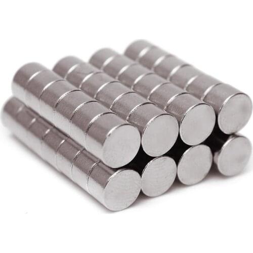 50Pcs 6x4mm N50 Round Shape Rare Earth Neodymium Super Strong Magnetic NdFeB Magnet Muliti-purpose Magnet