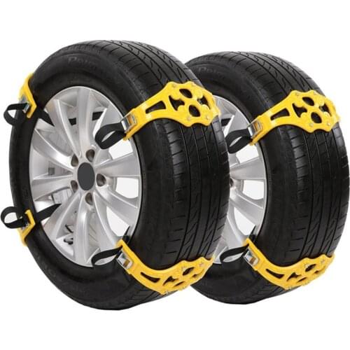 Car Tyre Winter Roadway Safety Tire Snow Adjustable Anti-skid Safety Double Snap Skid Wheel TPU Chains