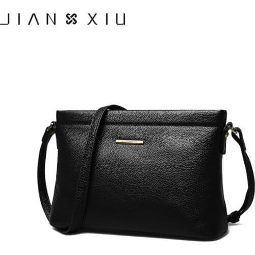 JIANXIU Brand Women Messenger Bags Female Shoulder Crossbody Litchi Texture Genuine Leather Bag 2021 New Fashion Purse Small Bag