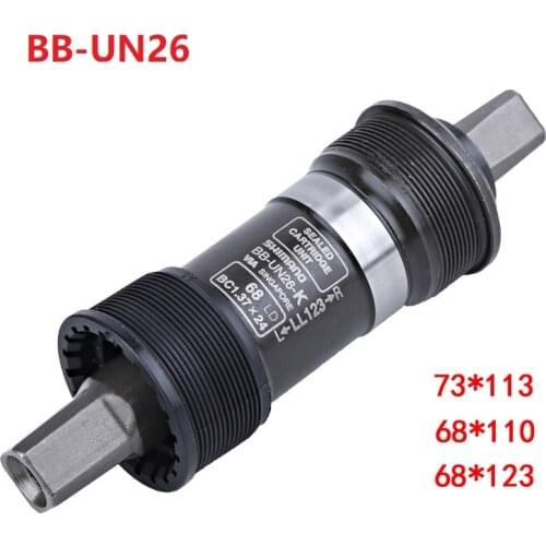 For SHIMANO BB-UN26 Bottom Bracket Square ISIS Type 68/73 MM Bicycle Axis BB Set MTB Mountain Bracket Bicycle Parts