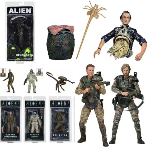 18cm Sci-Fi Terror Movie Aliens Isergeant craig bishop queen attack colonel cameron ellen Xenomorph Action Figure toy