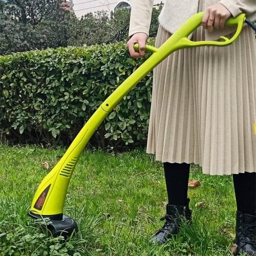 Electric lawn mower 400W household lawn trimmer, detachable non-slip handle lawn mower, nylon mowing rope