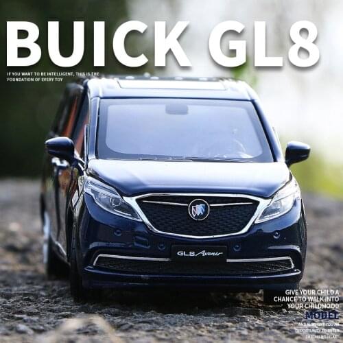 1:32 Buick GL8 ES Avenir Car Model Die Cast Alloy Boys Toys Cars Sound and light Diecasts & Toy Supercar Collectibles Kids Car