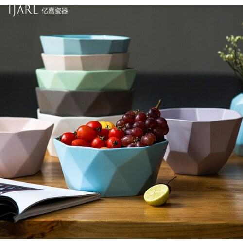 Fashion Candy Colors Household Ceramic Baking With Cover Binaural Jelly Pudding Soup Tableware Palace Spaghetti Noodel Bowl