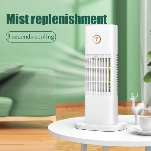 Usb Desk Mini Cooling Fan Household Creative Water Cooling Fan Mute Humidify Spray Air Conditioning Fan Office Bedroom Purifier