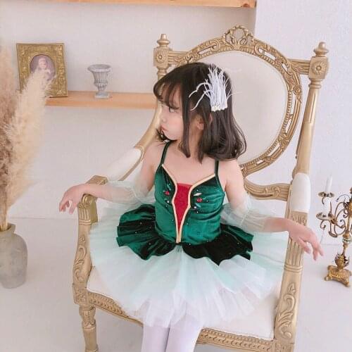 2021 New Girls Dress Anna Dance Princess Dress Exercise Clothes Ballet Skirt ChildrenS Performance Clothes for Girl Dresses
