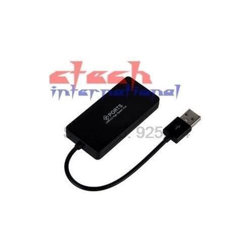 By dhl or ems 200pcs Hot High Quality Slim Usb 2.0 Hub 4 Ports Super Speed Compact Hub Adapter USB Hab For PC Laptop Mac