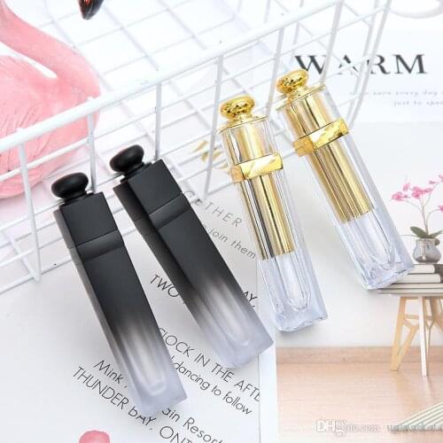 4.5ml Golden Empty Lip Gloss Tube ABS Lip Gloss Container DIY Beauty Lip Care Packaging