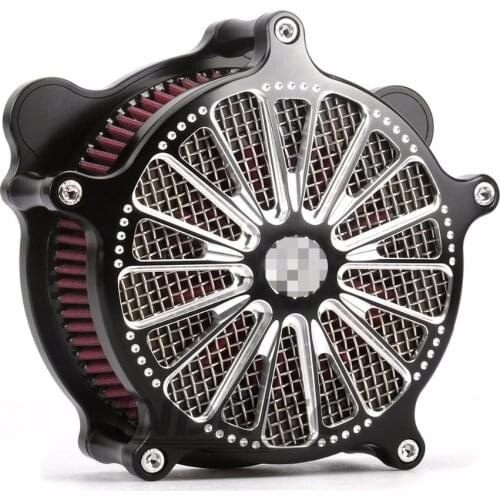 Contrast Cut Domino Air Cleaner For harley dyna fatbob air filter softail breakout air intakes For harley touring 00-07