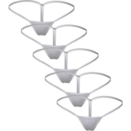 5Pcs Womens Sexy Underwear Panties Micro Mini Thong G-String Lingerie Panty Fitness Girl Luxury Sexy Seamless Female Lingerie