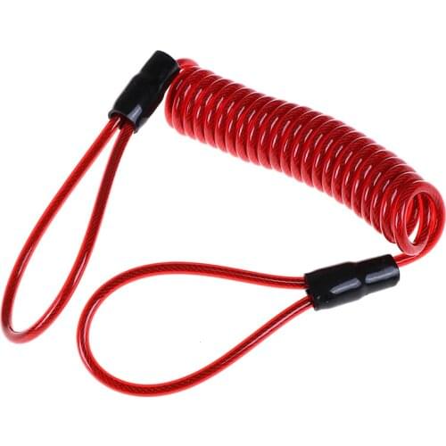 1.2m/1.8m Bold Cable Rope Helmet Wire Anti-Theft Rope Motorcycle Scooter Disc Lock Security Reminder Bike Bicycle Lock