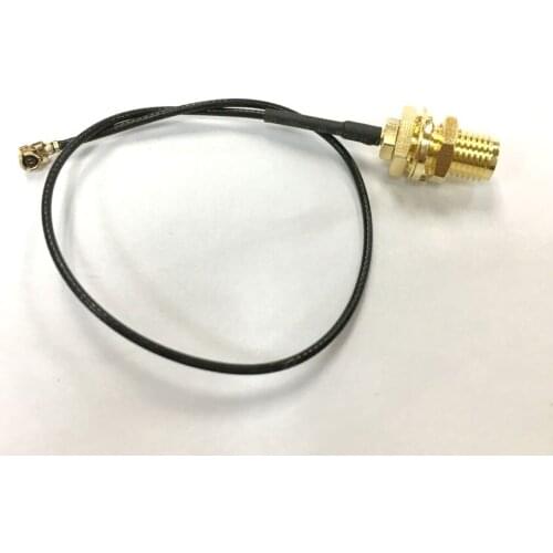 100pcs RP-SMA female male pin to U.FL IPEX IPX cable for Router Antenna WiFi Any Length RG1.13 15cm