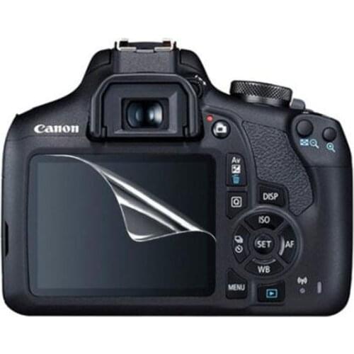 3 x PET Screen Protector Clear Soft Film for Canon EOS 1200D 1300D 1500D 2000D Rebel T5 T6 T7 Kiss X70 X80 X90 Camera Guard