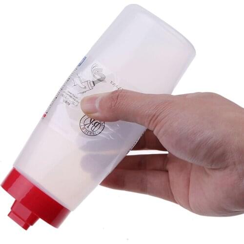 300ml 4 Holes Sauce Bottle Safe Resin For Ketchup Jam Mayonnaise Olive Oil Squeeze Dispenser Cruet Kitchen Accessories Tools