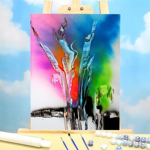 Abstract Spring Painting By Numbers Set Oil Paints 50*70 Canvas Pictures Home Decoration For Wholesale