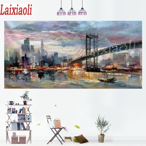 Diamond painting abstract new York city landscape Wall picture diamond mosaic embroidery rhinestone painting large decoration