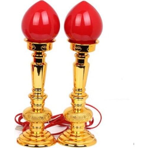 Free shipping gods for candle light Pray candlestick Electric candle lamp electric candles Buddha lamp Buddhist temple supplies