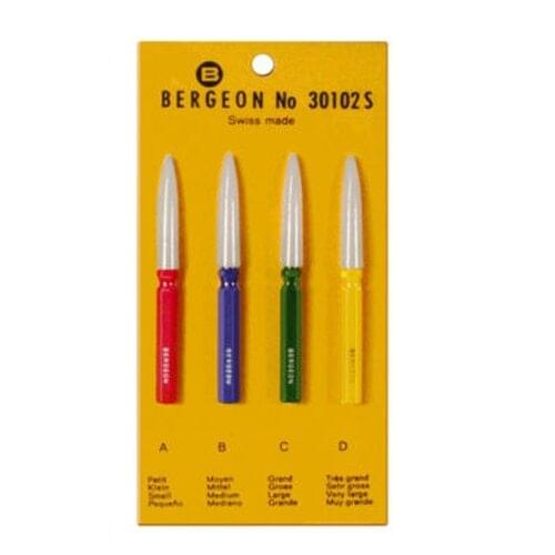 Free Shipping Bergeon 30102-S Set of 4 Watch Oilers for Watchmakers