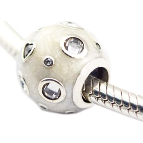 CKK 925 Sterling Silver Pearlescent Dreams Charms Beads for Jewelry Making Fits Europe Charm Bracelet Berloques