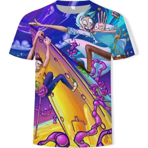 Summer new style 3D theme tops fashion cartoon anime mens T-shirts 3DT shirts boys large size streetwear short sleeves