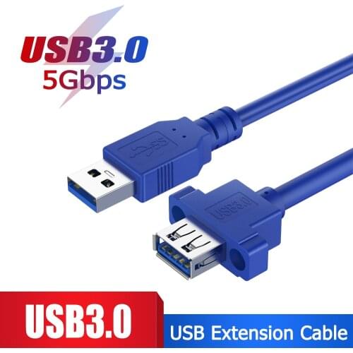 USB 3.0 Male to Female Extender Data Sync Cable Adapter 5Gbps Transfer Sync Super Speed Cable for Hard Disk Laptop PC Printer