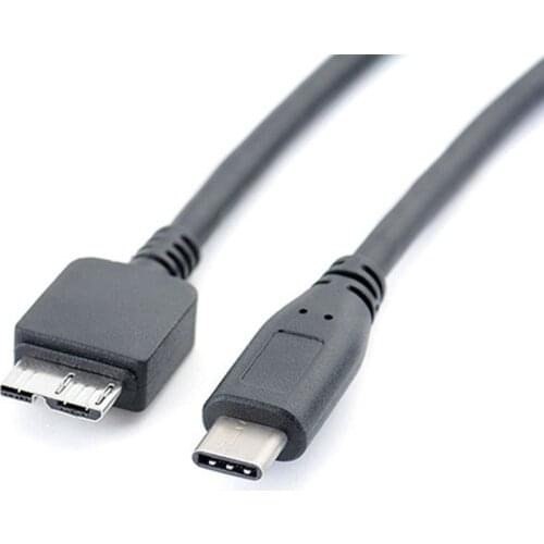 28EA USB 3.1 Type-C to USB 3.0 Micro B Cable Connector Data Line for Hard Drive Smartphone Cell Phone PC Computers