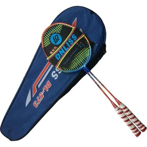 Carbon Badminton Racket Pair Grip Raquetas Family Outdoor Sports Training Lightweight Padel Racket Badminton Bat Bag Set -40