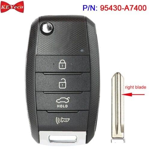 KEYECU for Kia Forte Forte5 Forte Koup 2013 2014 2015 2016 Remote Key Fob FCC ID: OSLOKA-870T, 95430-A7400 315MHz ID46 Chip
