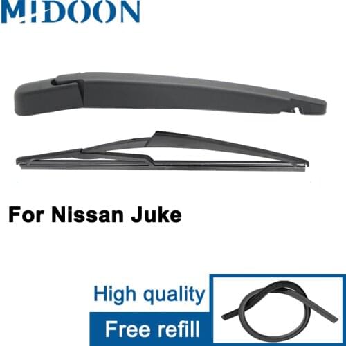 MIDOON Wiper 12" Rear Wiper Blade & Arm Set Kit For Nissan Juke 2010 - 2019 2018 2017 2016 Windshield Windscreen Rear Window