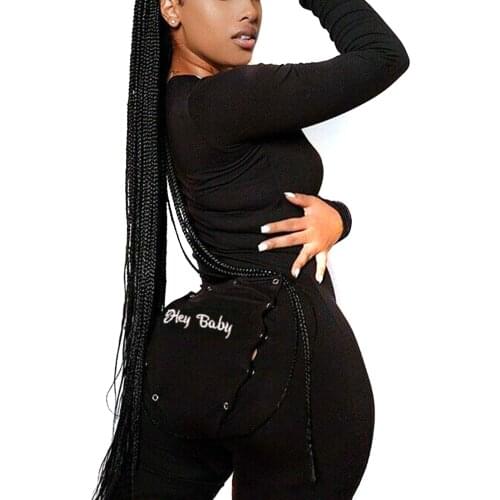 Fashionable Pyjama Women Jumpsuit Soft Comfortable Lady Pajama Suit with Back Butt Bum Open Hip Lift