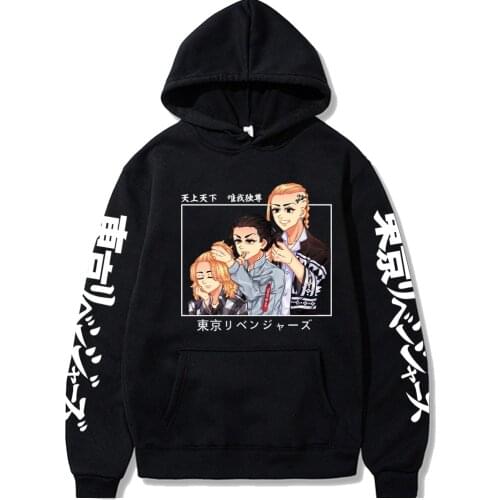 2021 Hot Anime Tokyo Revengers Hoodies Men Funny Ken Ryuguji Sweatshirts Harajuku Pullover Clothes