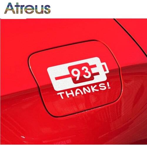Atreus PVC Car fuel tank cap stickers For Toyota Corolla Seat Leon Jeep Renegade Skoda Fabia Rapid Renault Duster Audi A3 Q7 Q3
